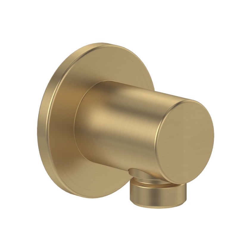 Cutout image of Villeroy & Boch Universal Brushed Gold Round Shower Outlet